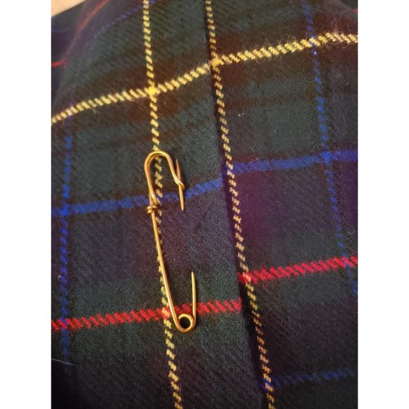 90s Green and Blue Plaid Mini Skirt - Picture 4 of 5